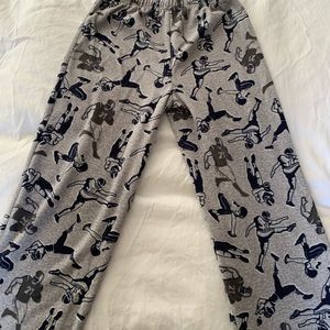 Pijama pants with football print